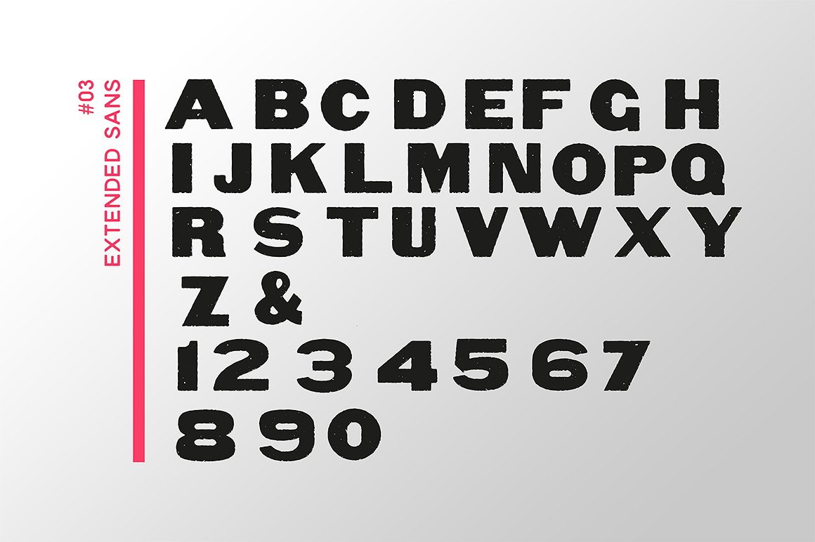 26个字母组合的印刷海报字体信笔Letter Brushes