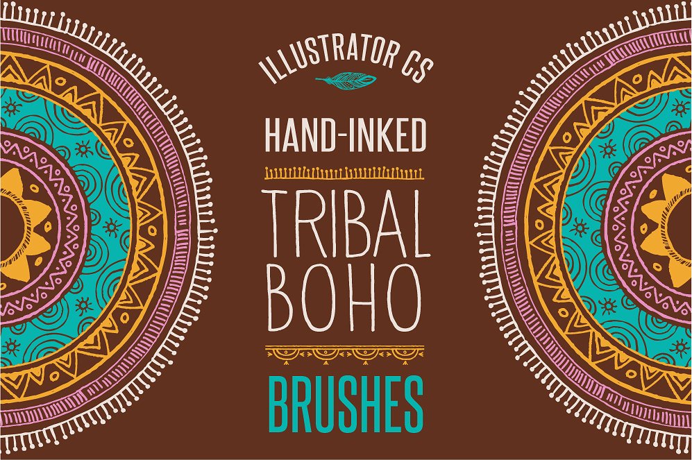 波西米亚部落背景纹理素材 50 Boho – Tribal