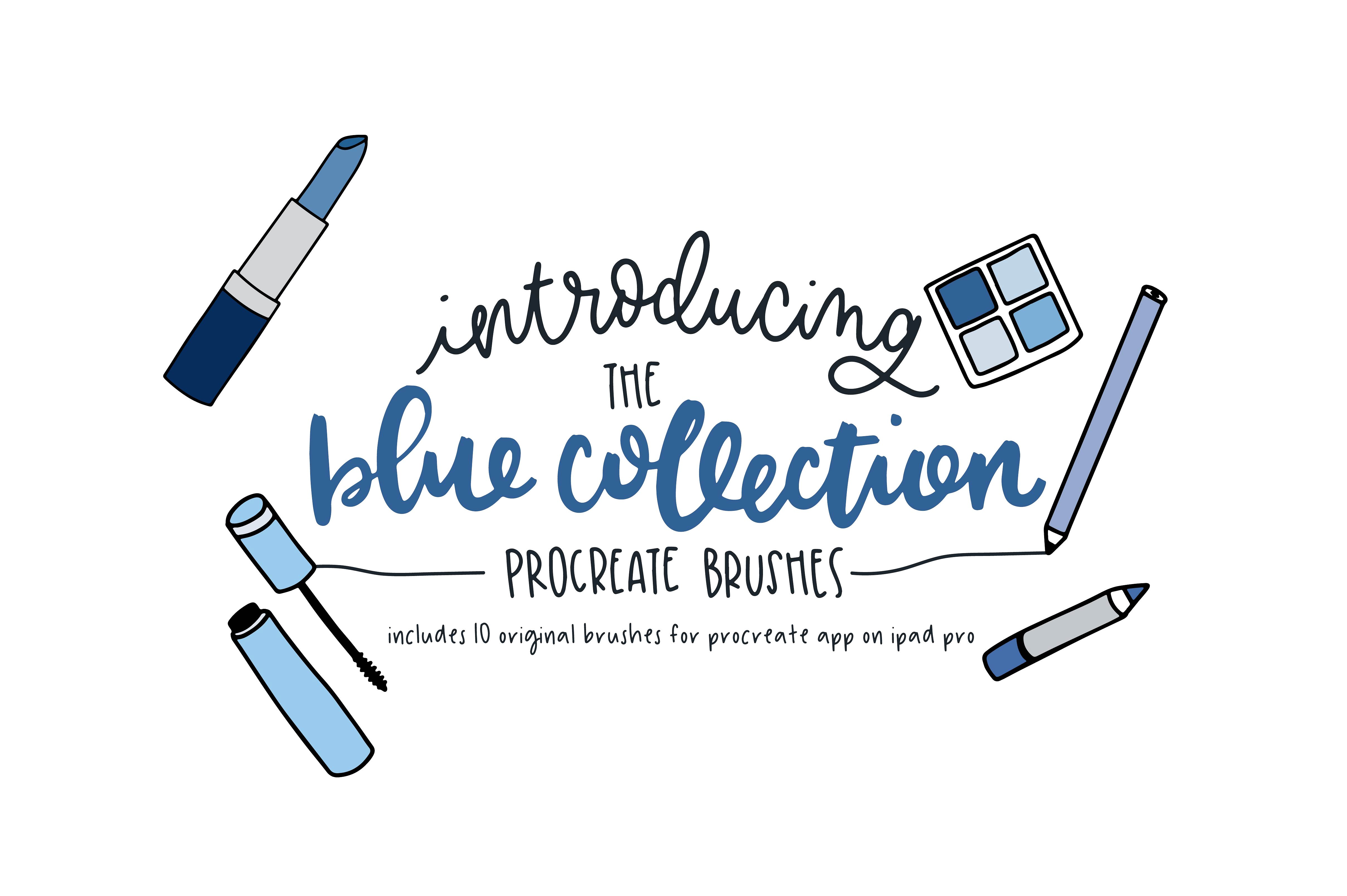 蓝色化妆品包装涂鸦系列The Blue Collection