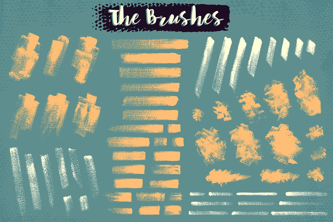 彩绘专用水彩印章笔刷Painted Canvas Brush