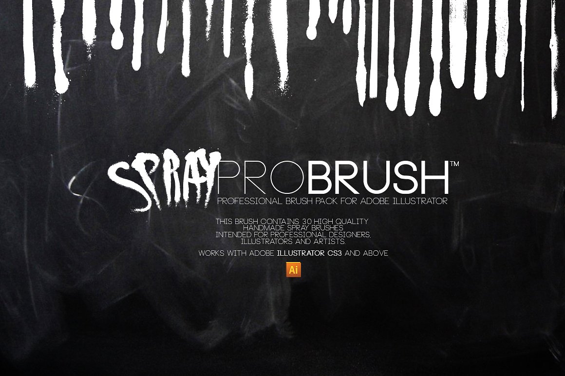 烟雾特效的喷漆笔刷Brush | SprayProBrush