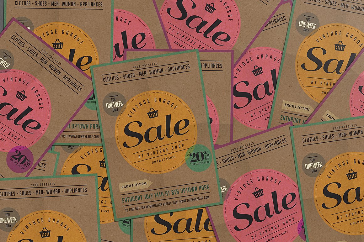 Vintage Sale Flyer