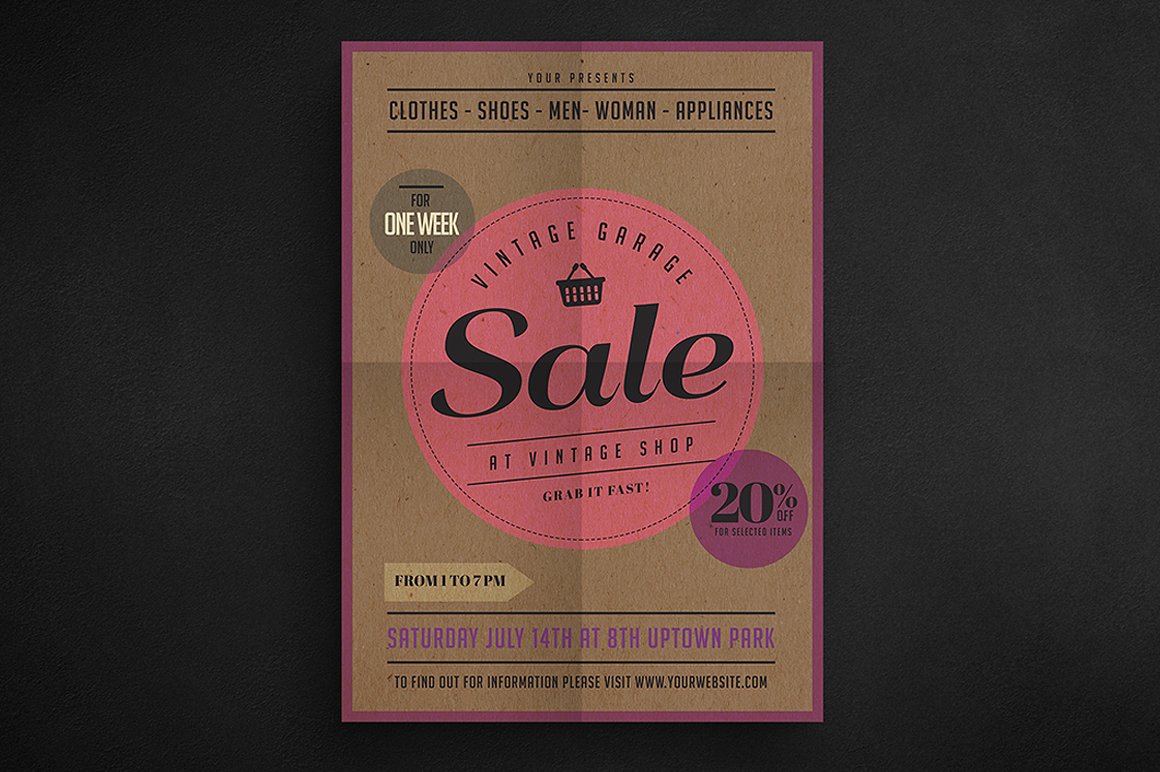 Vintage Sale Flyer