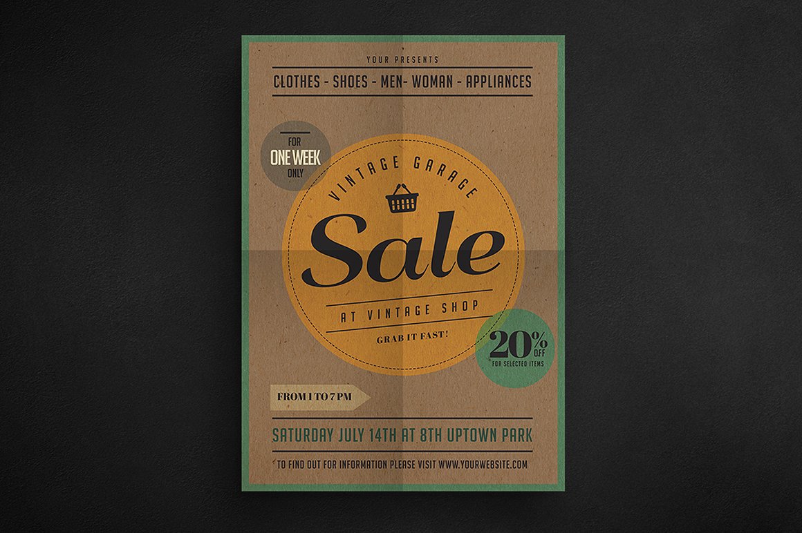 Vintage Sale Flyer