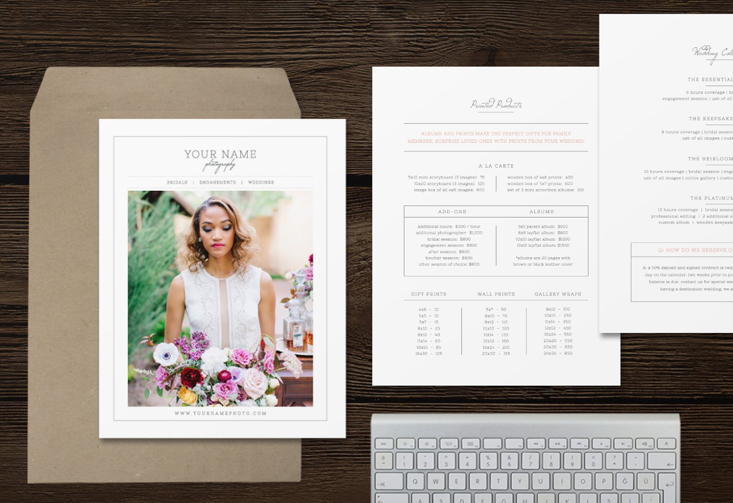 Photographer Pricing Templates