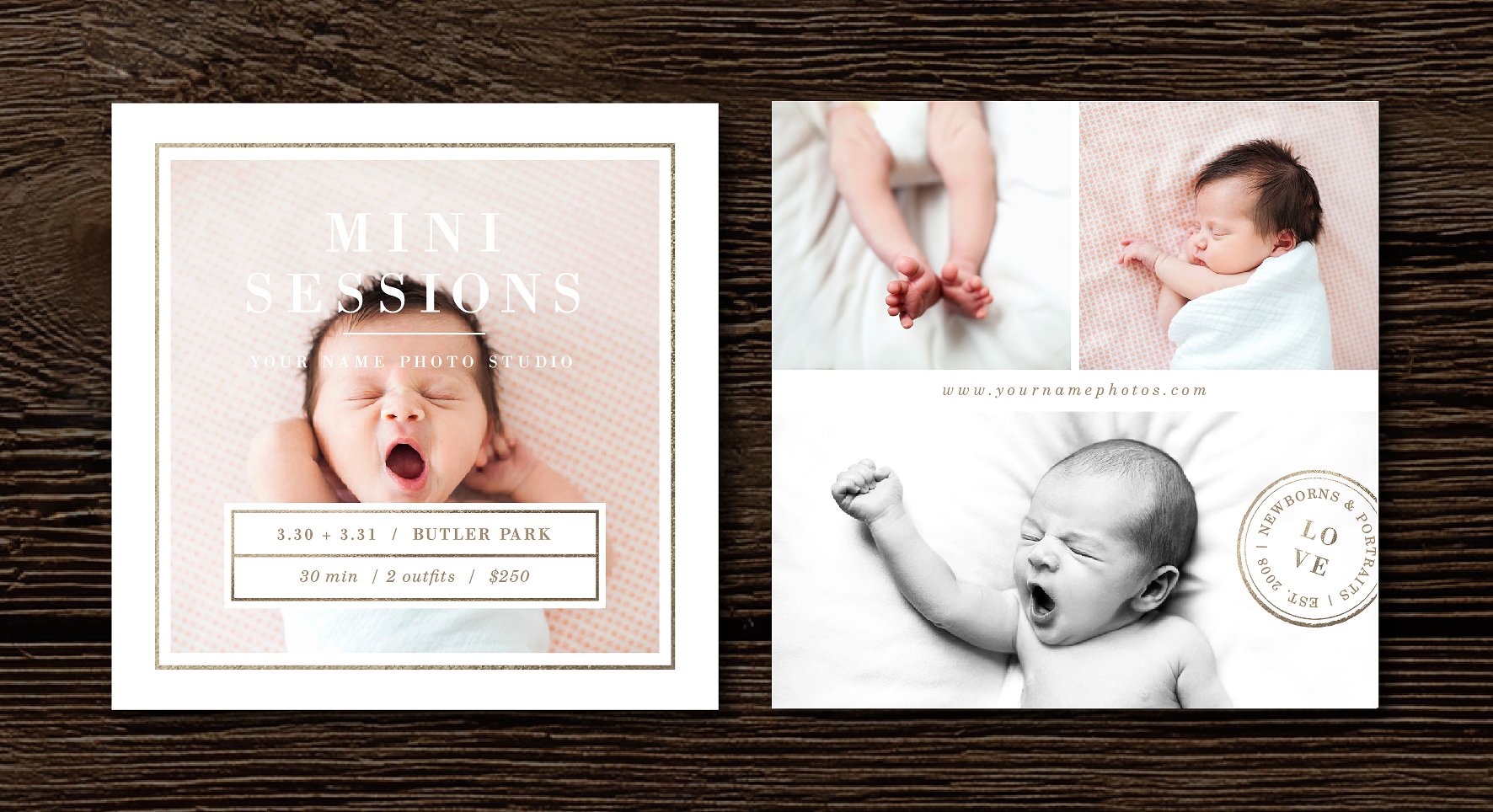 Newborn Mini Session Template