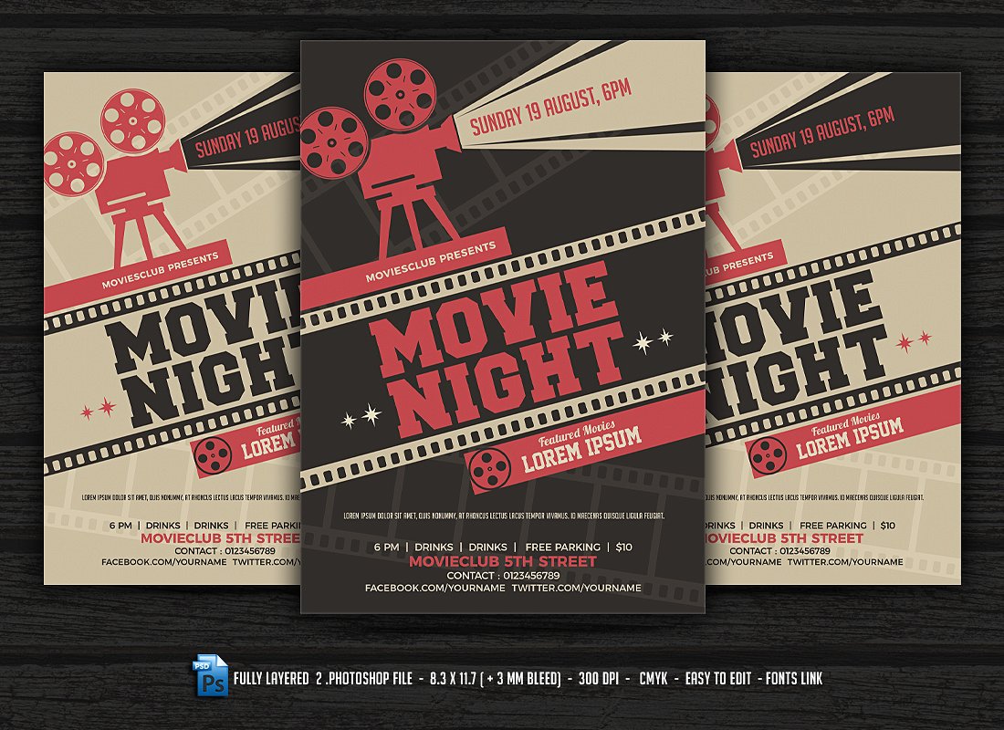 Movie Night Flyer