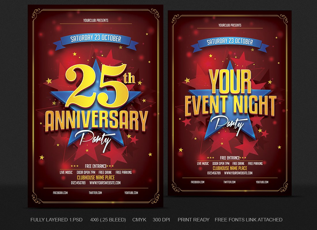 Anniversary Party Flyer