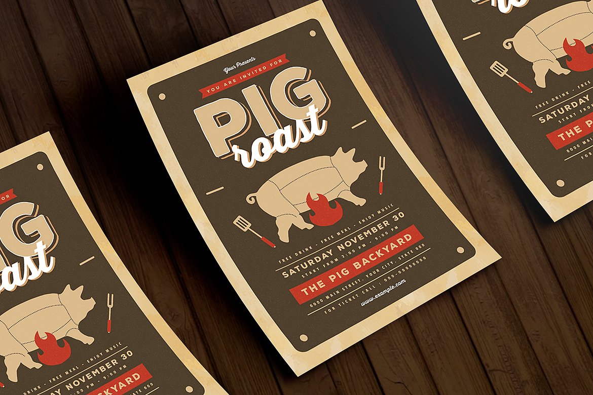 Pig Roast Flyer