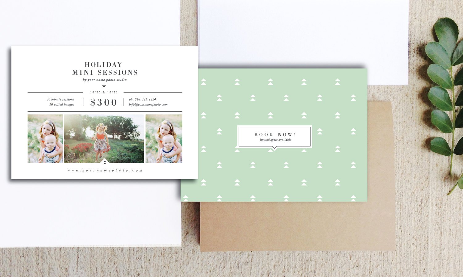 Holiday Mini Session Templates