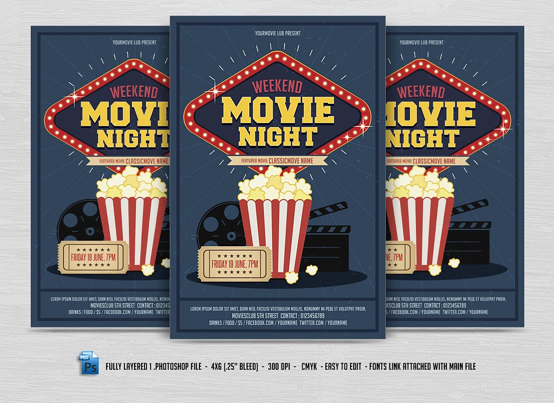 Movie Night Flyer