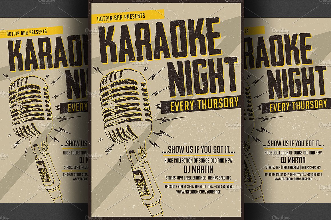 Karaoke Night Flyer/Poster Tem