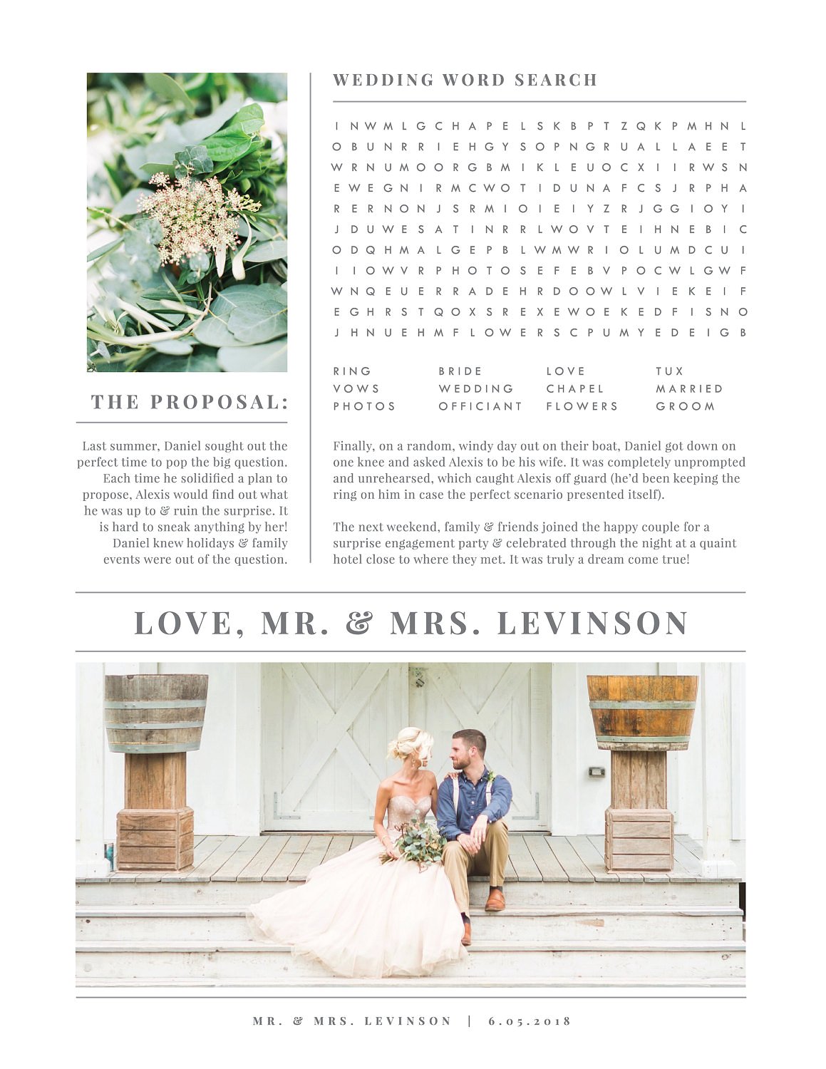 Wedding Newspaper Template