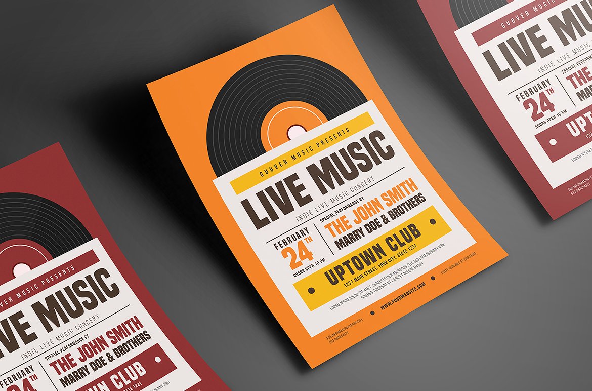 Indie Live Music Flyer