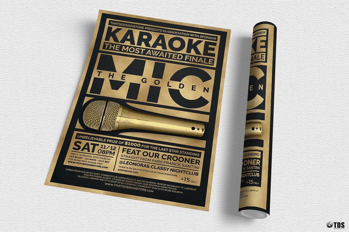 Karaoke Flyer PSD V5