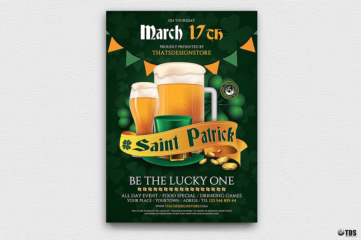 Saint Patricks Day Flyer PSD V