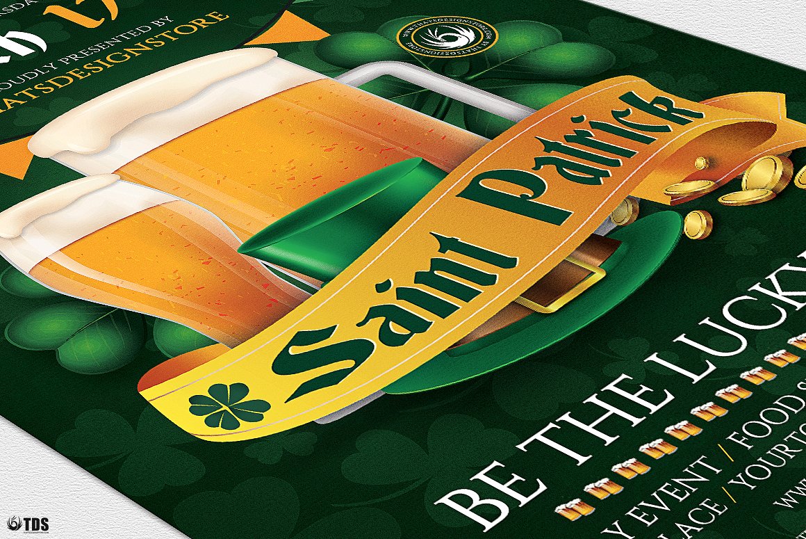 Saint Patricks Day Flyer PSD V