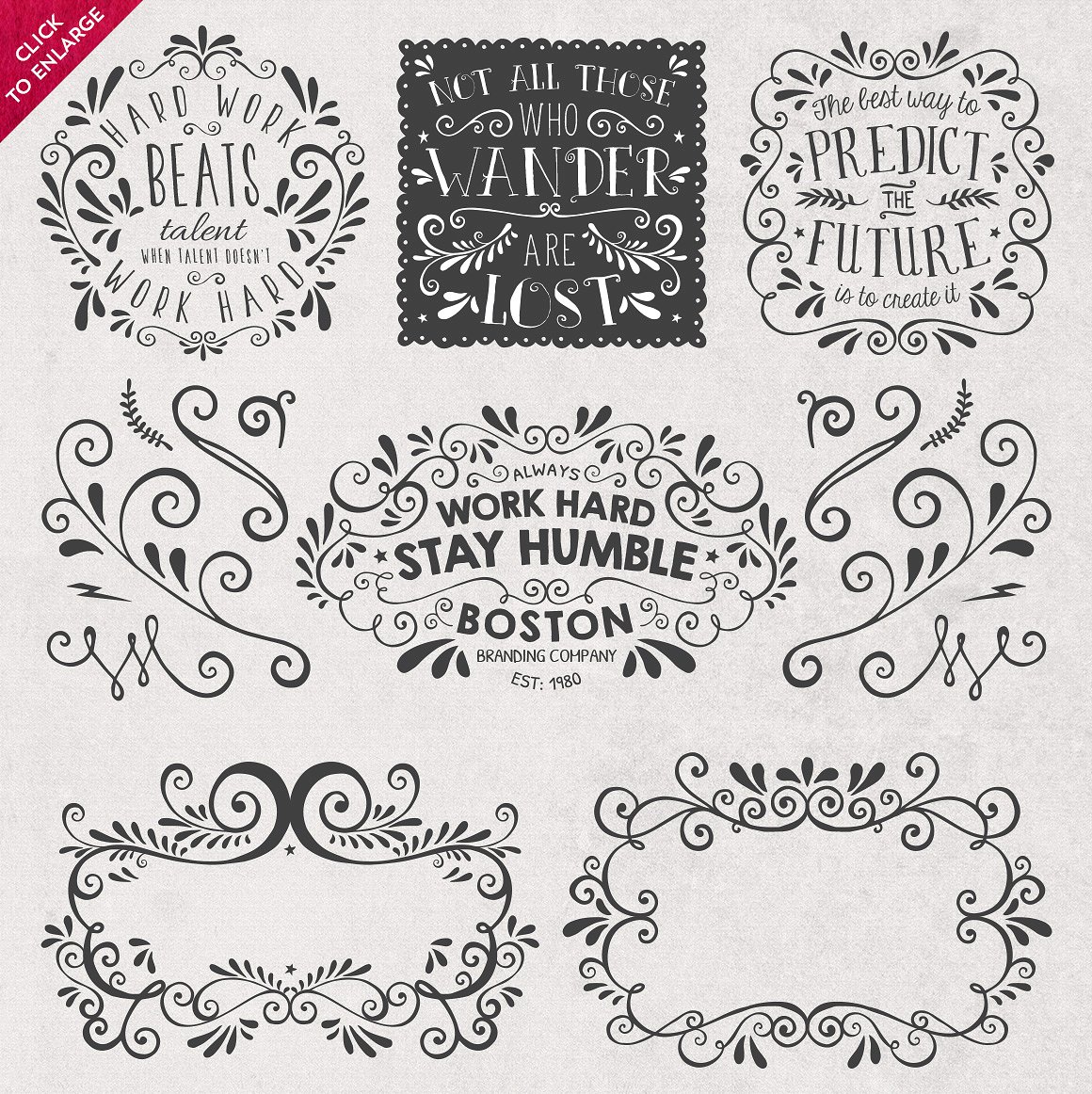 DIY Decorative Typography Pack