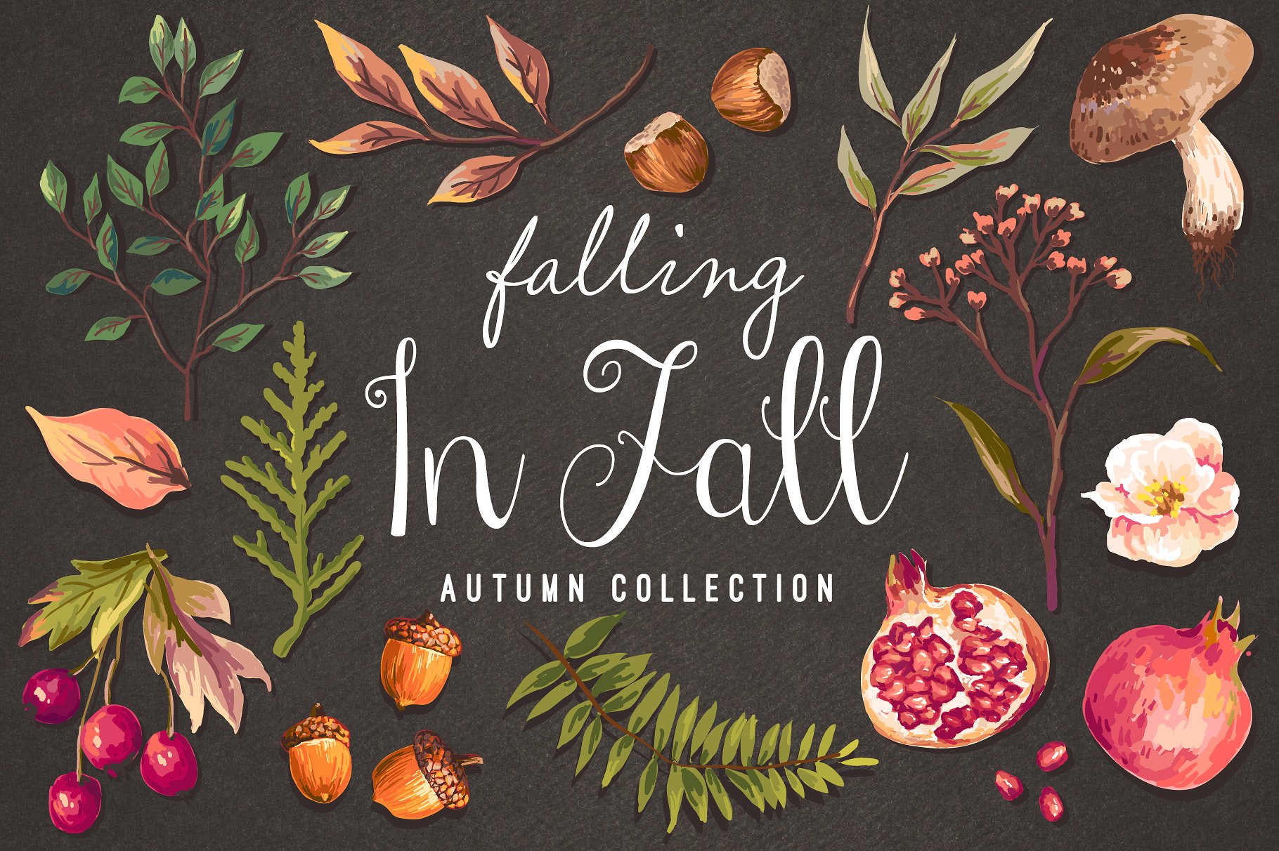 Hand drawn autumn collection