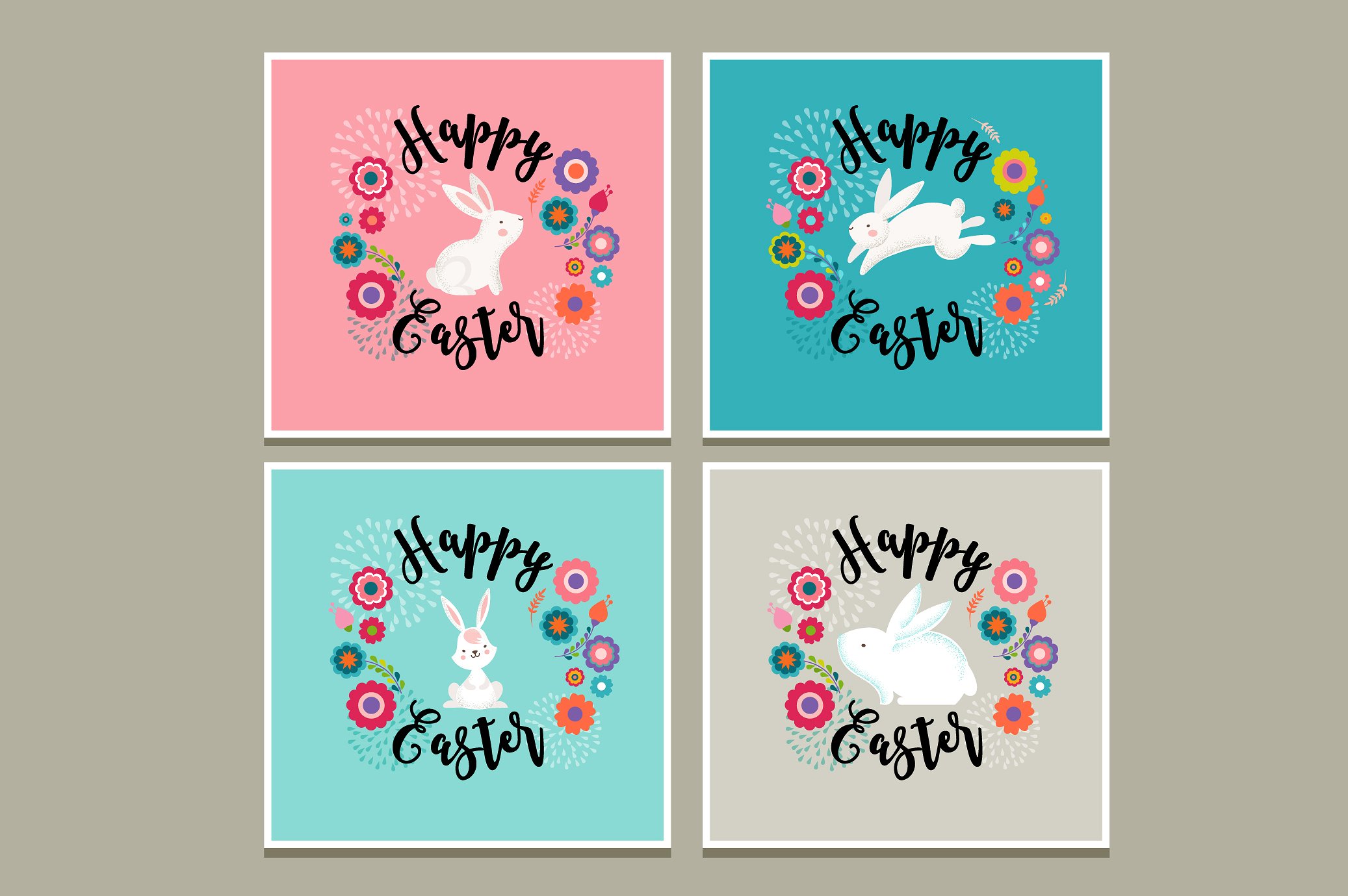 手绘水彩复活节主题设计素材Easter - a huge c
