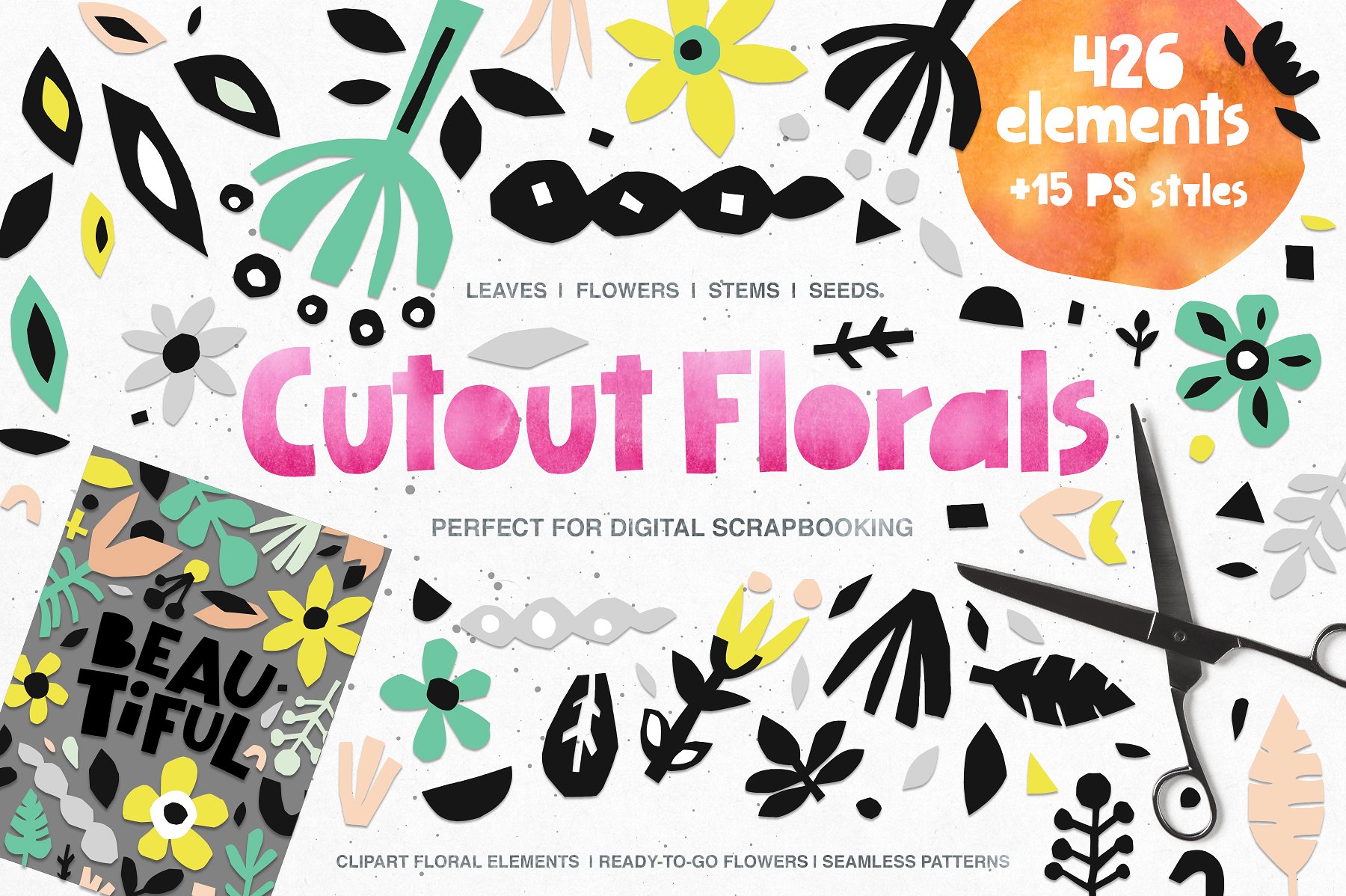 426 Cutout Floral Elements: PN