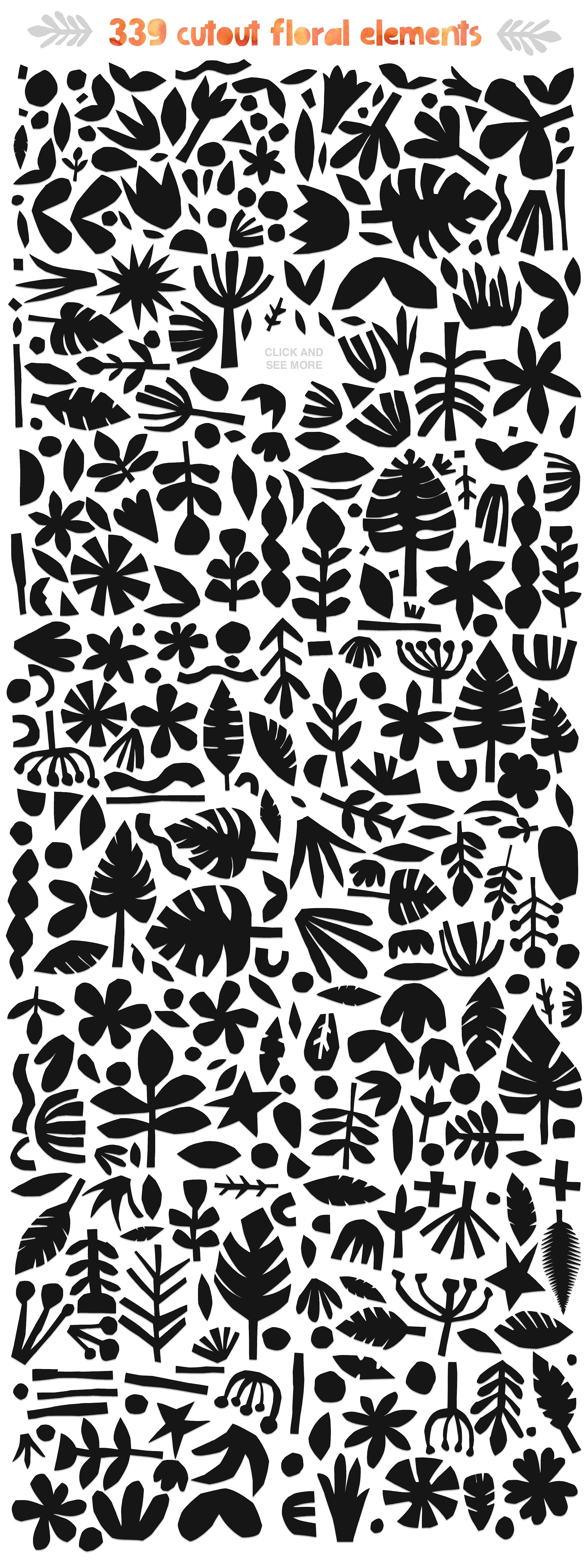 426 Cutout Floral Elements: PN