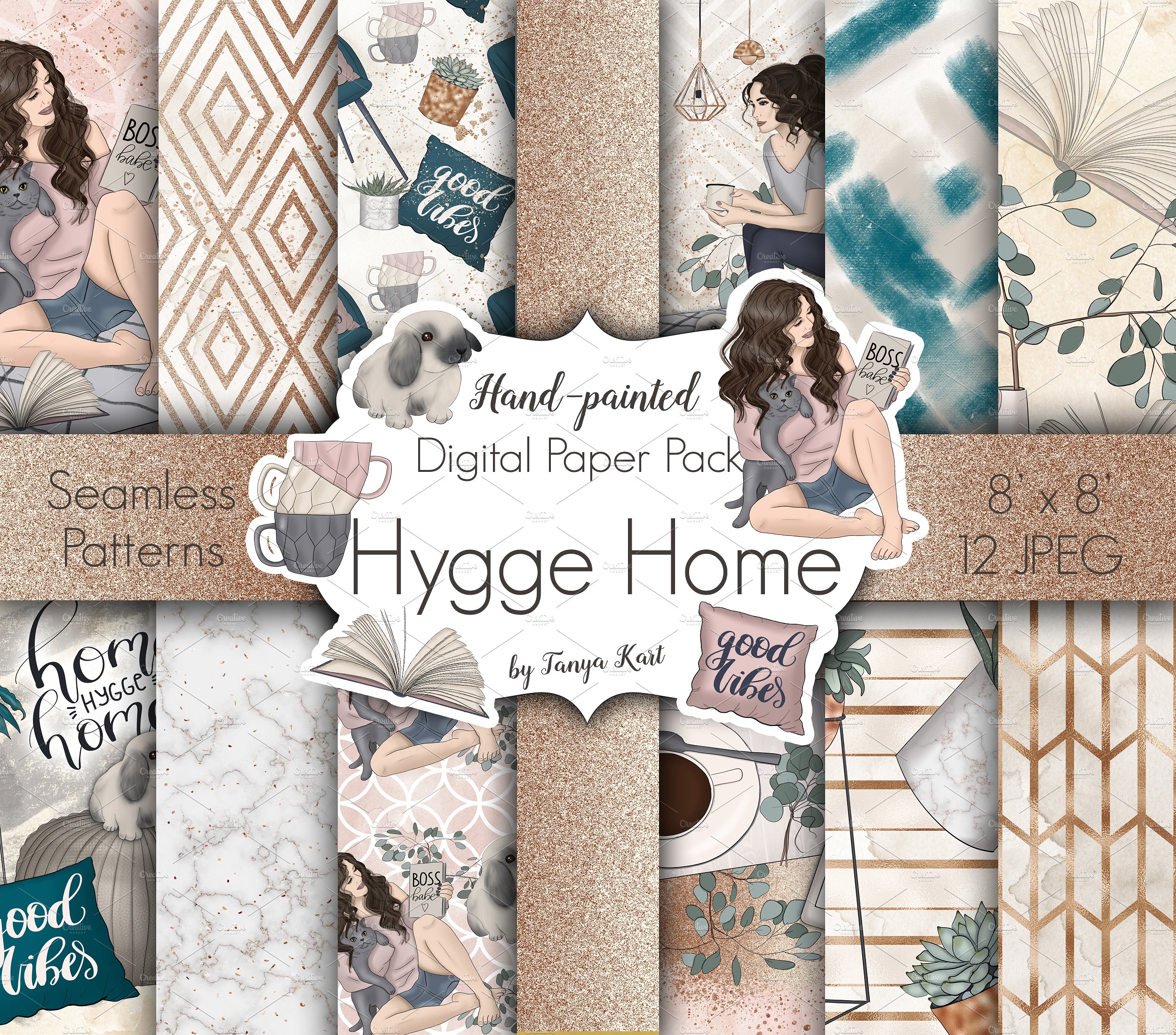 Home Hygge Home Hand Painted D