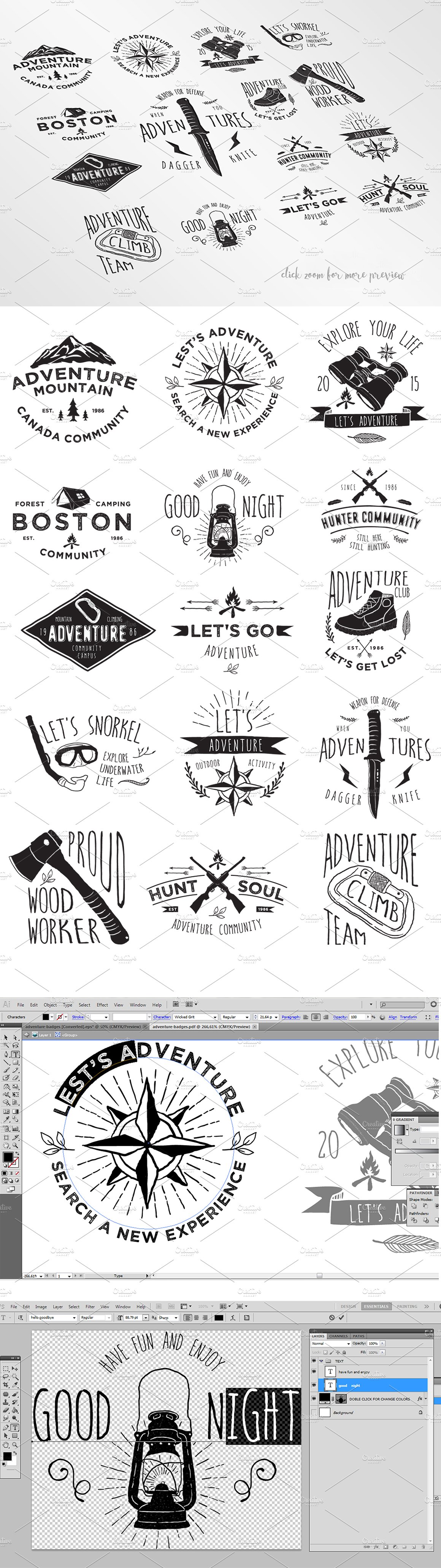 15 Adventure Badges