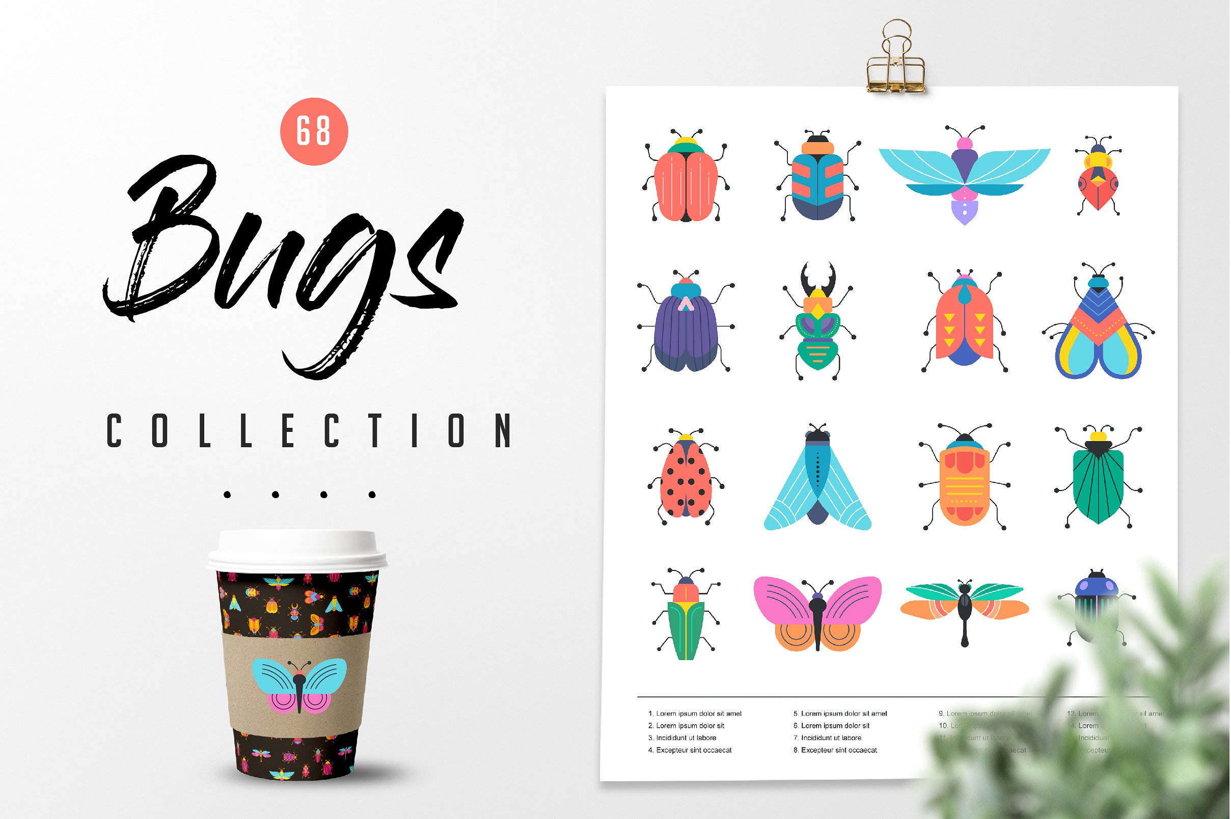 Bugs and insects collection