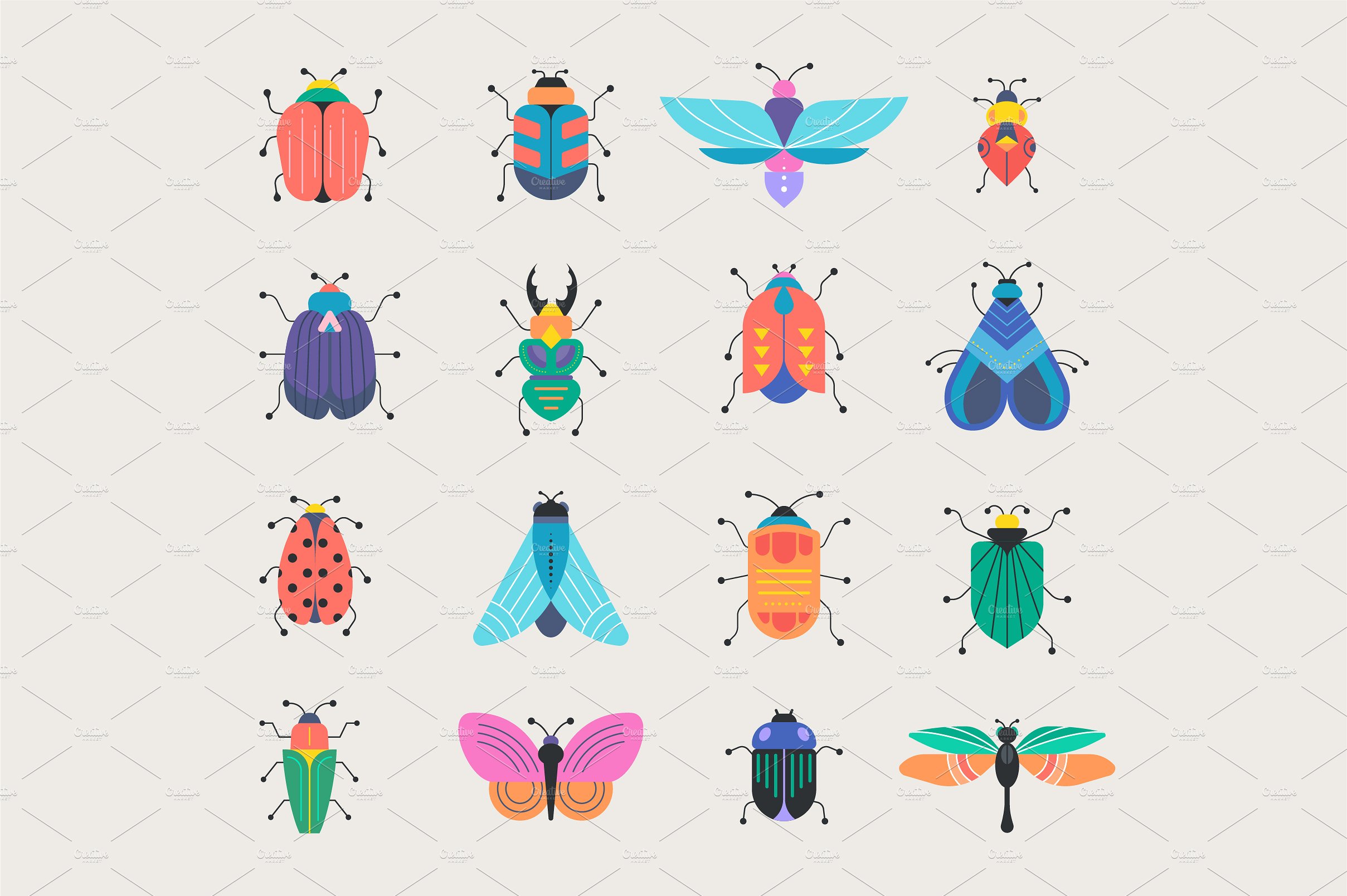 Bugs and insects collection