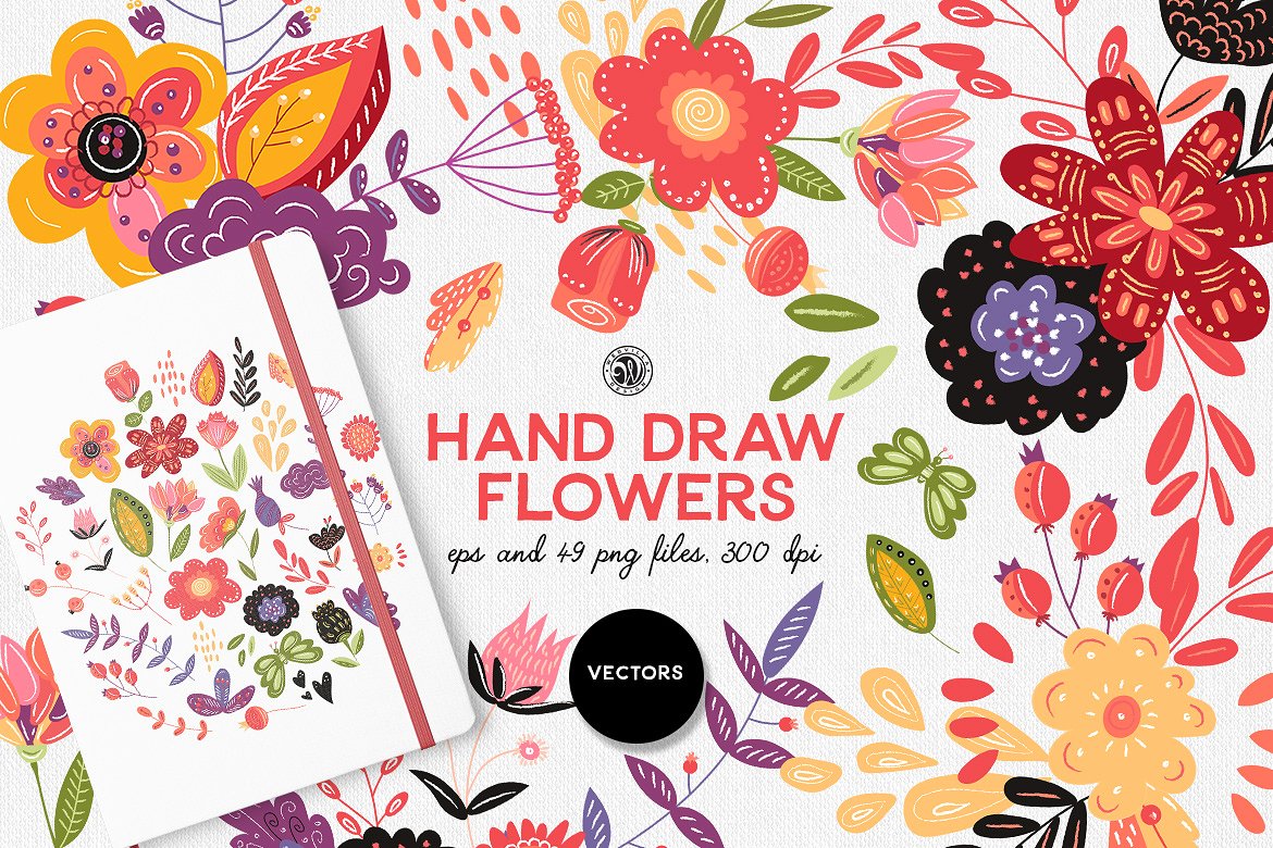 Hand Draw Flowers