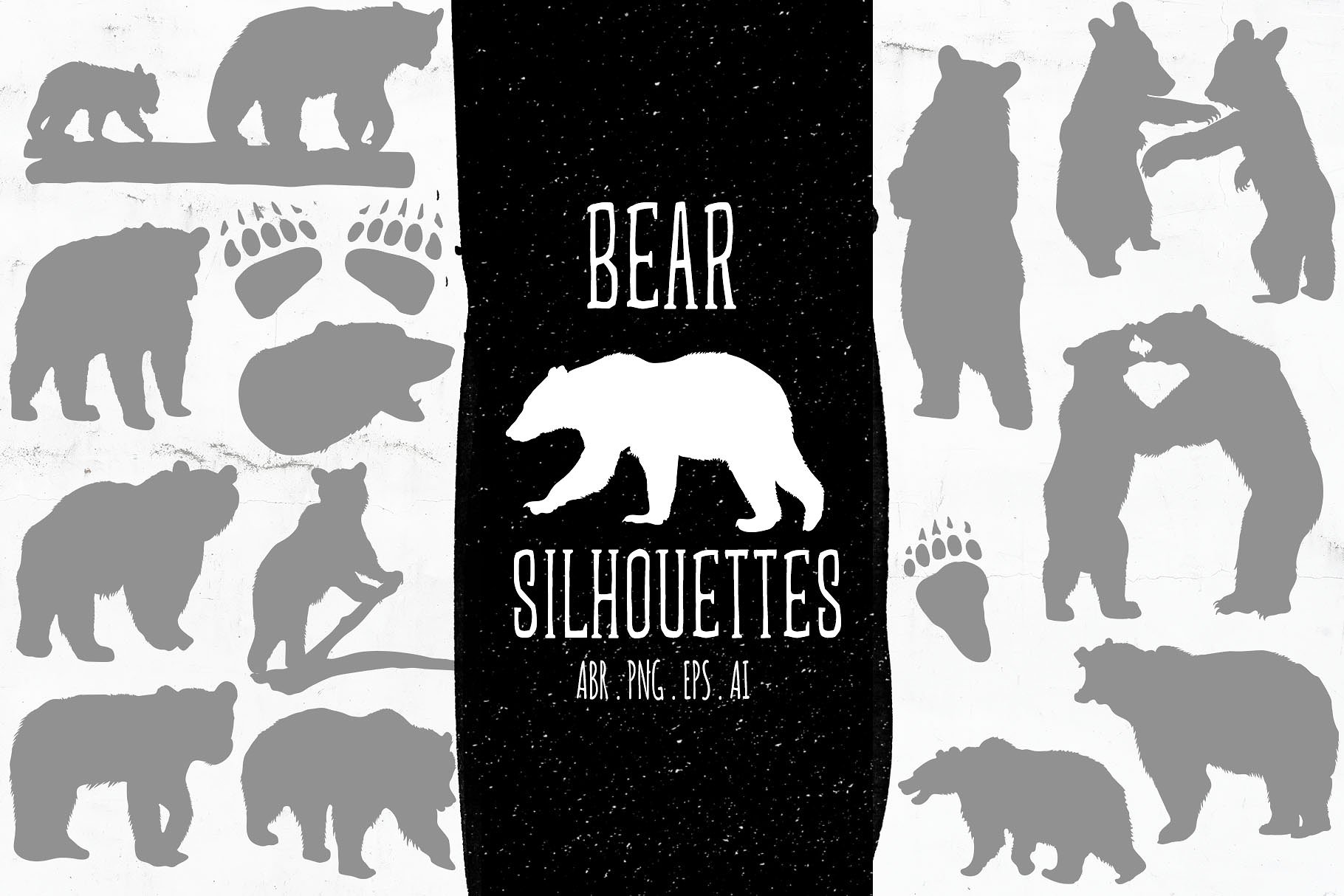 Baby -amp; Mama Bear Silhouett