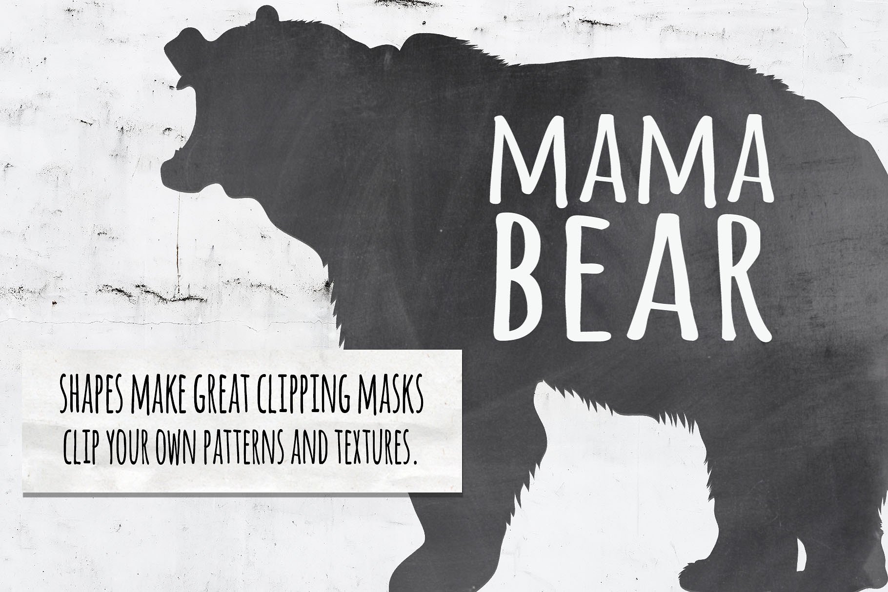 Baby -amp; Mama Bear Silhouett