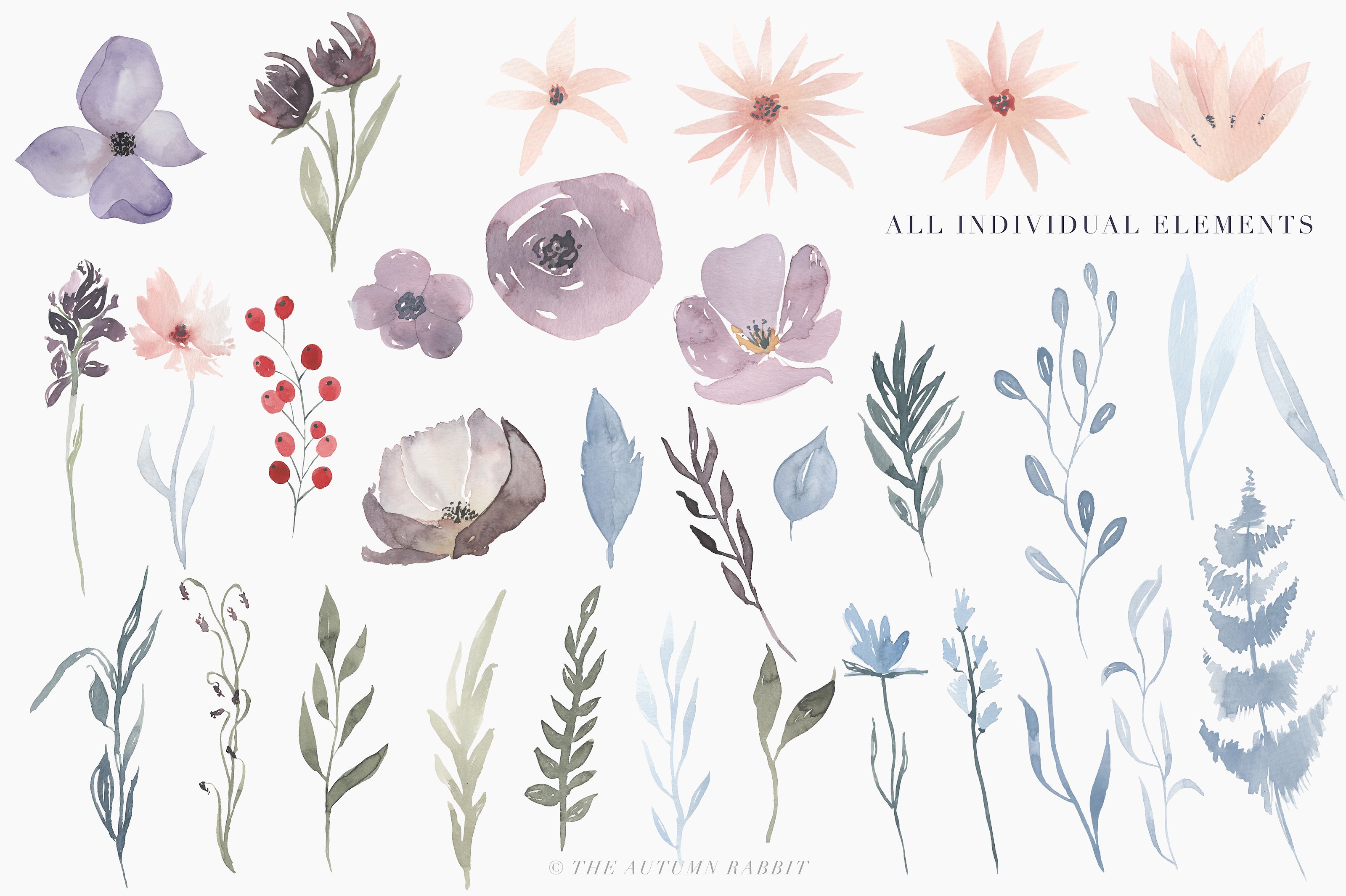 Watercolor Clipart Bundle