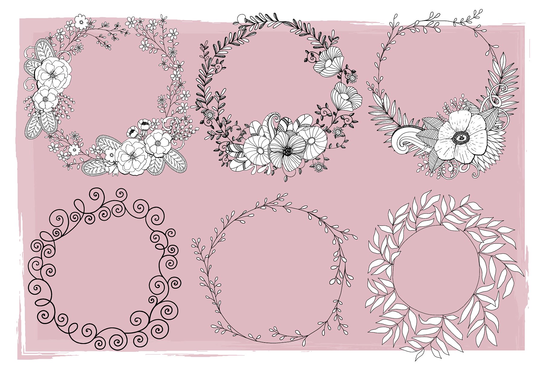 Flower Line Art -amp; Floral W