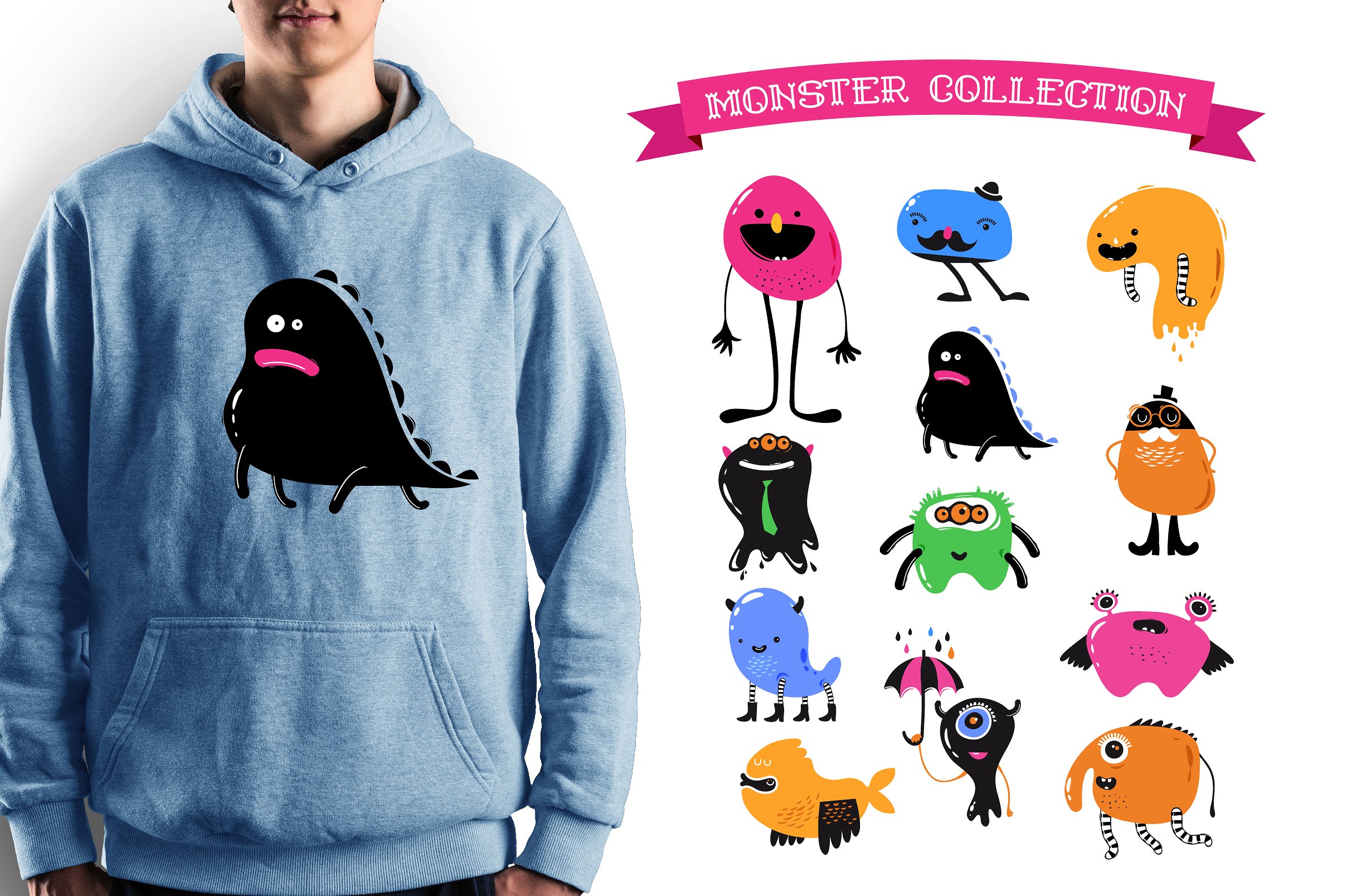 Cute Monsters characters bundl