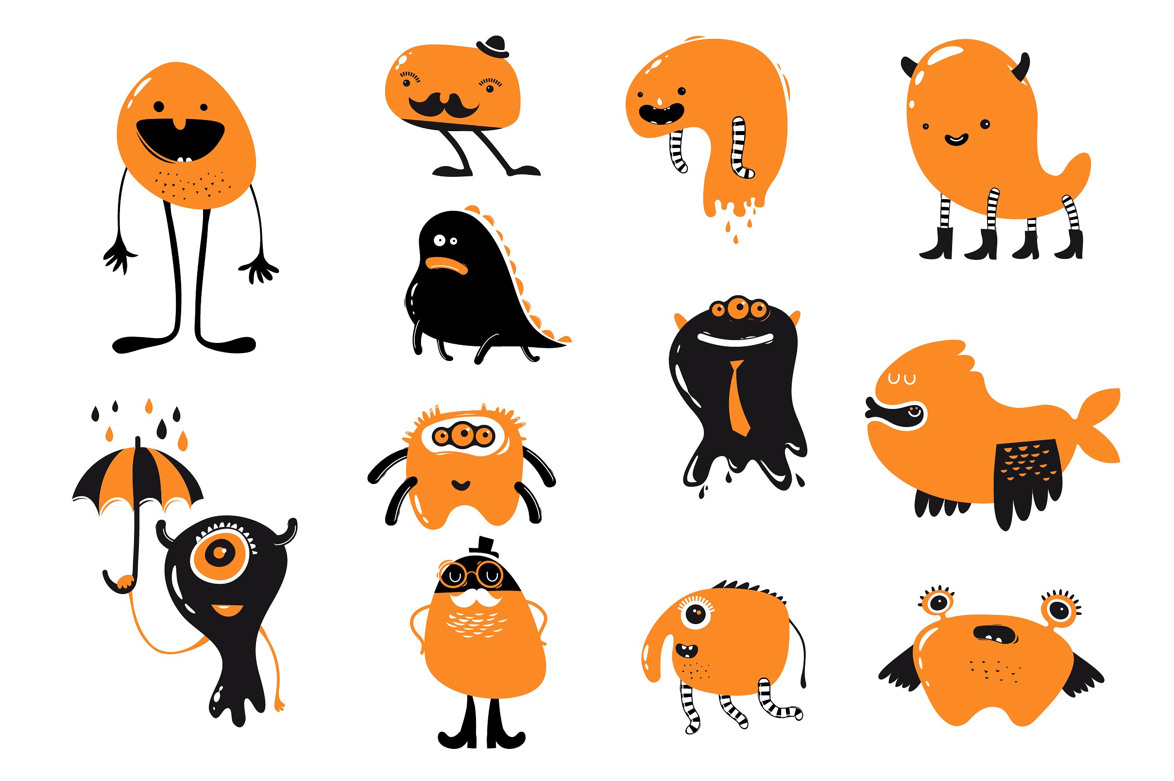 Cute Monsters characters bundl