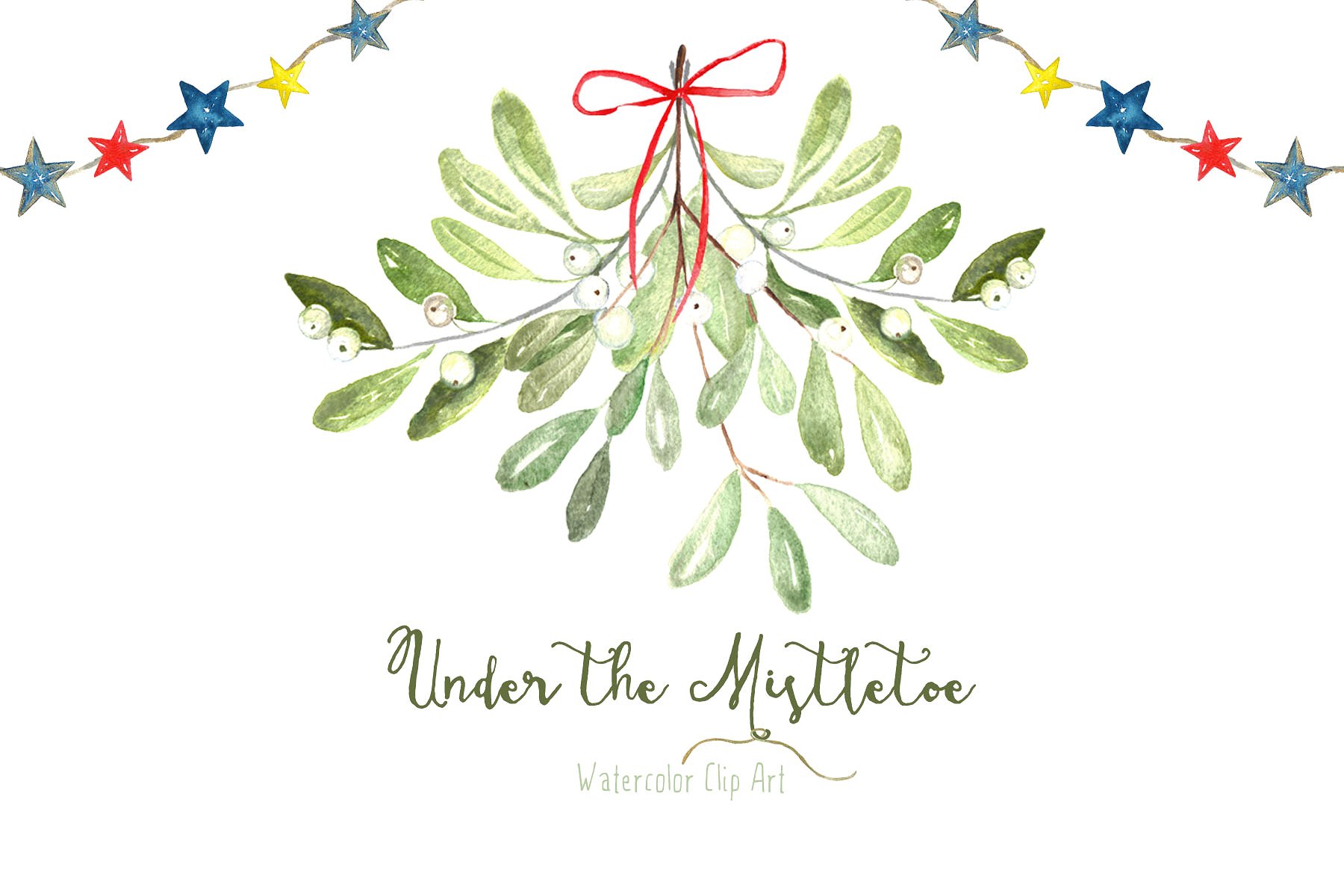 Mistletoe Premium Watercolor c