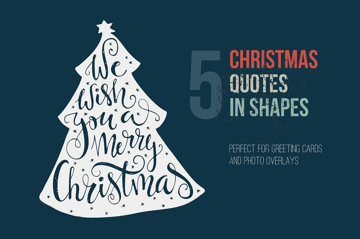 Handdrawn Christmas Quotes in