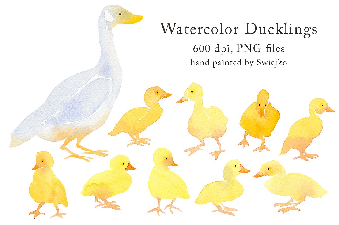 Country Clipart - Ducklings