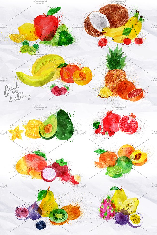 Fruit Watercolor