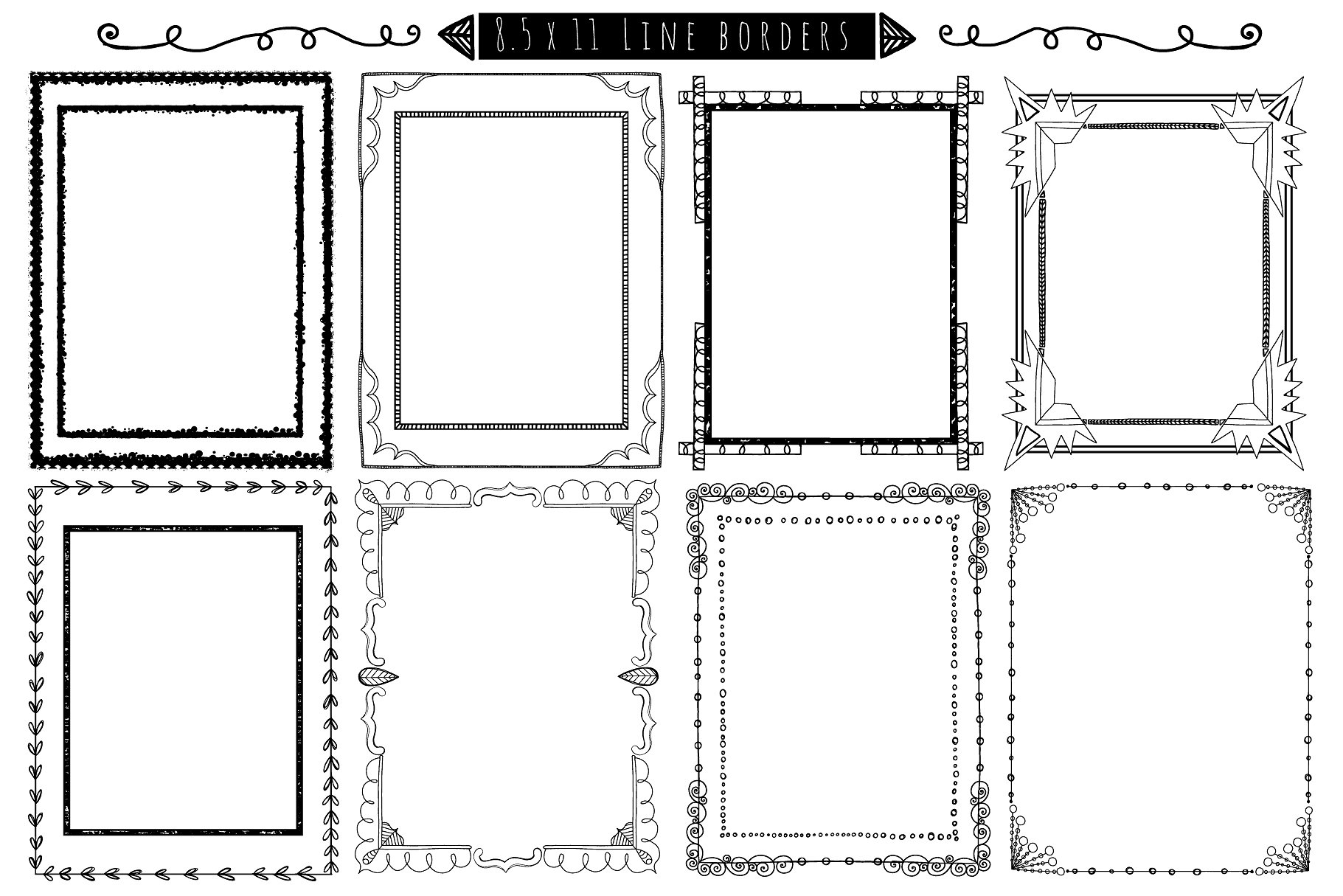 Hand-Drawn Borders -amp; Frame