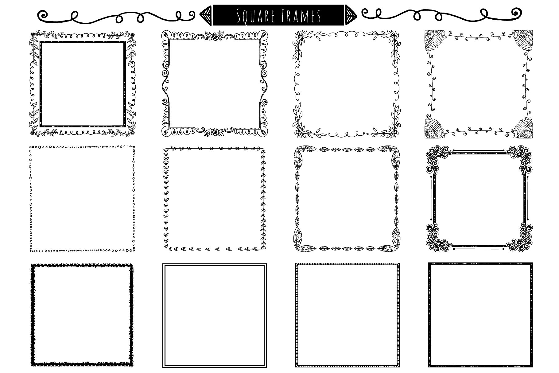 Hand-Drawn Borders -amp; Frame