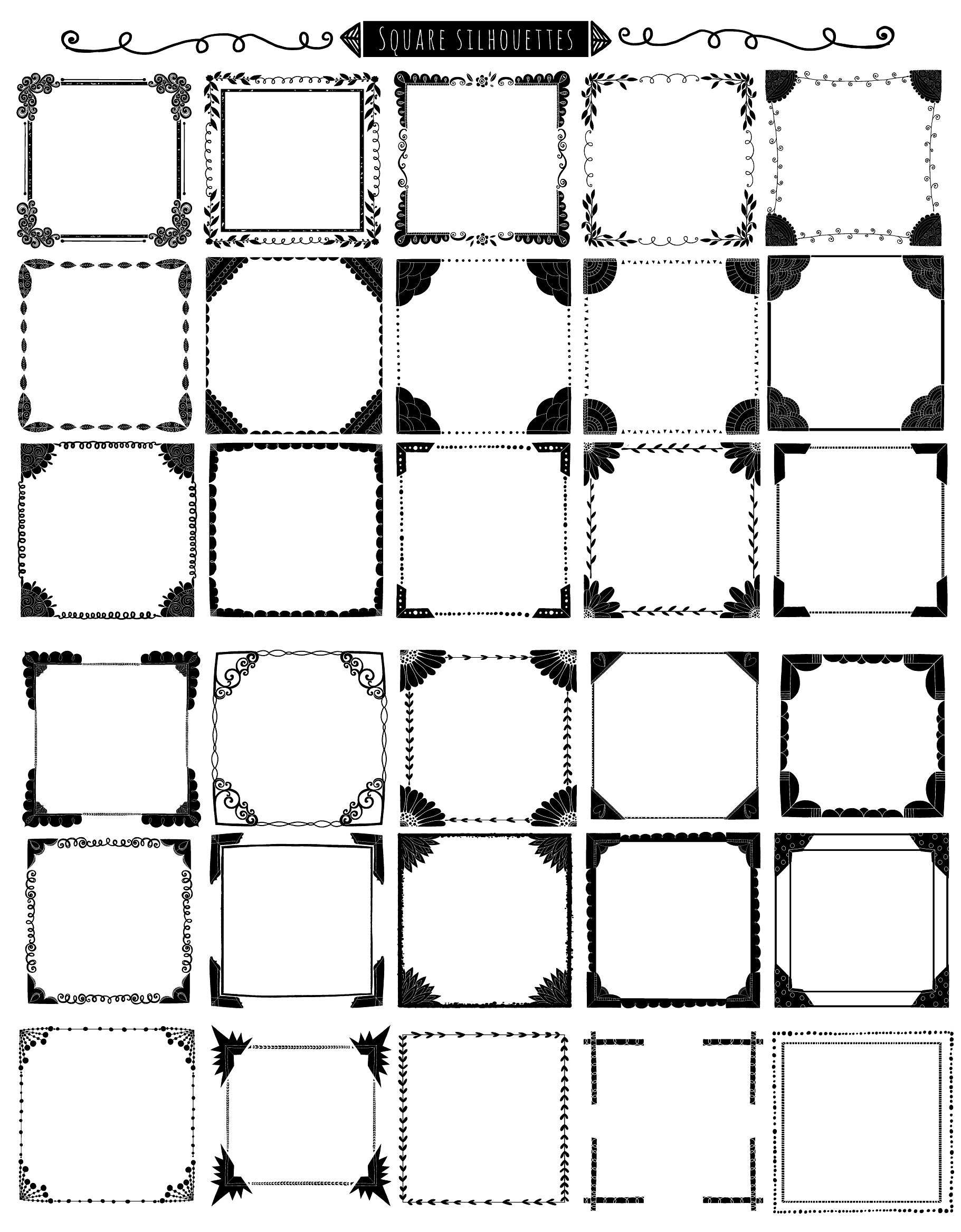 Hand-Drawn Borders -amp; Frame