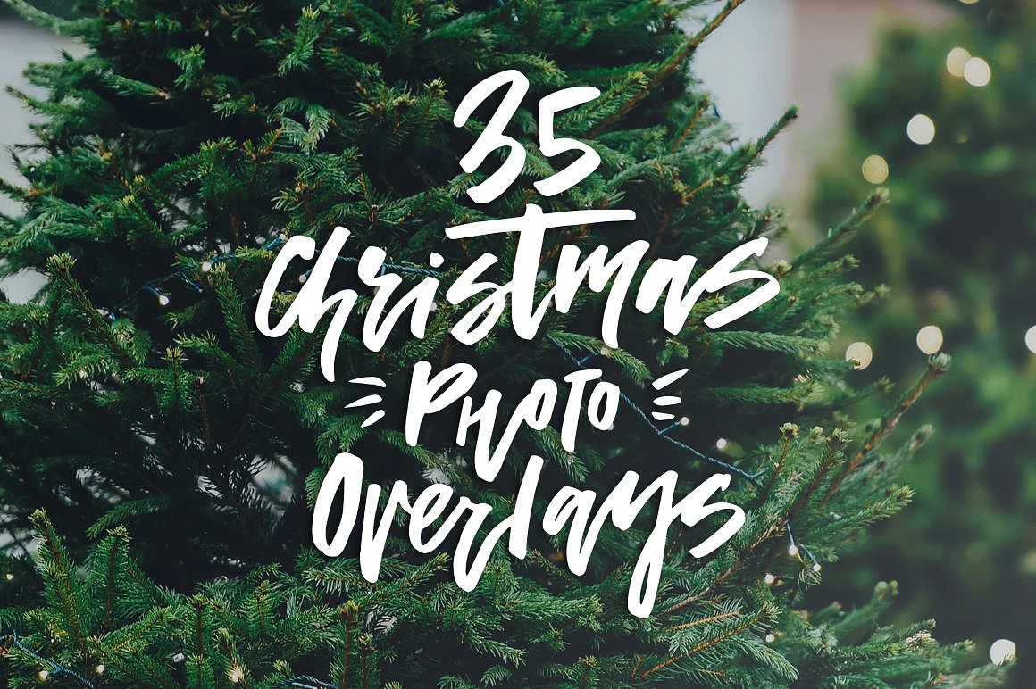 35 Christmas Photo Overlays