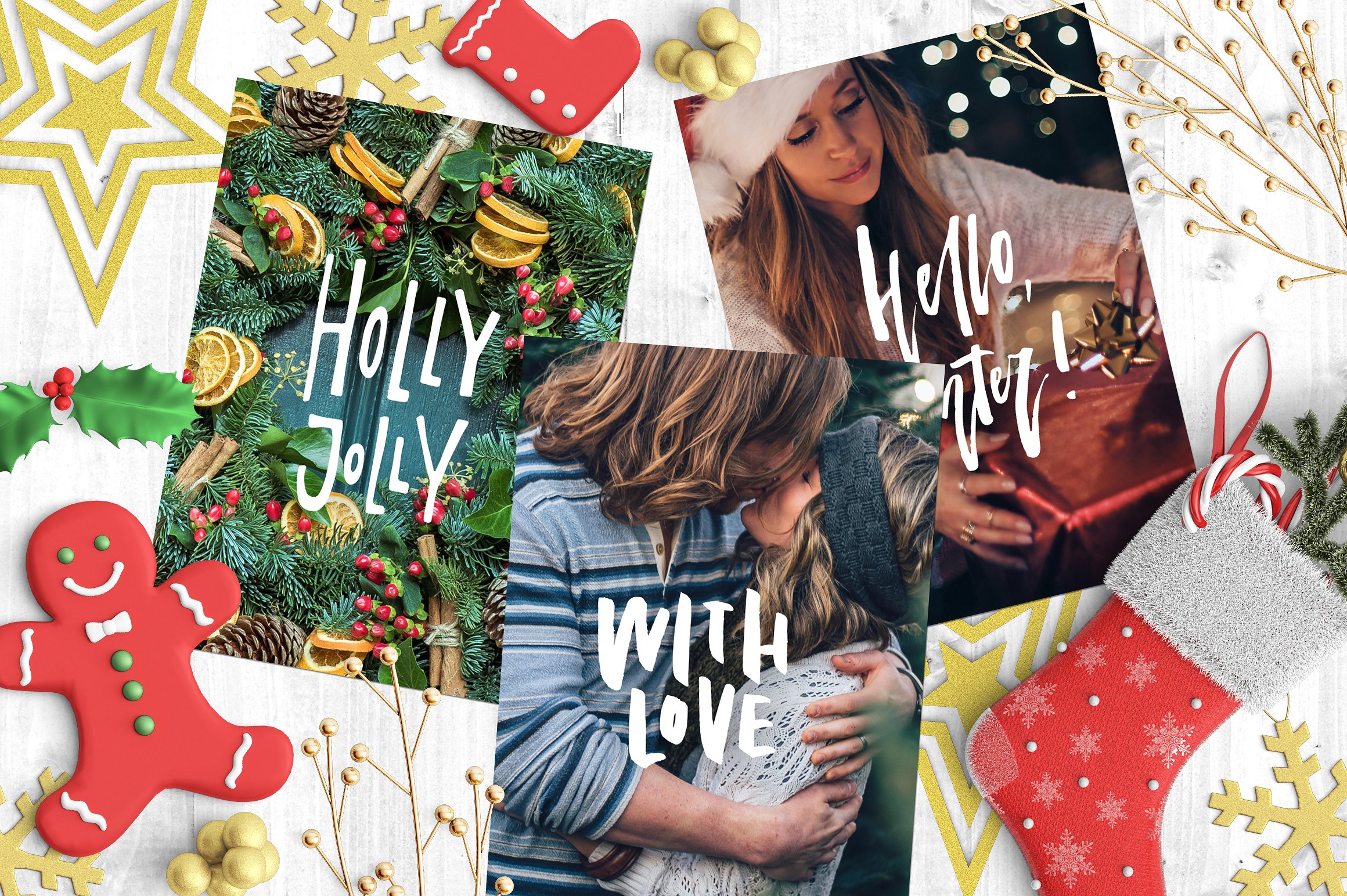 35 Christmas Photo Overlays