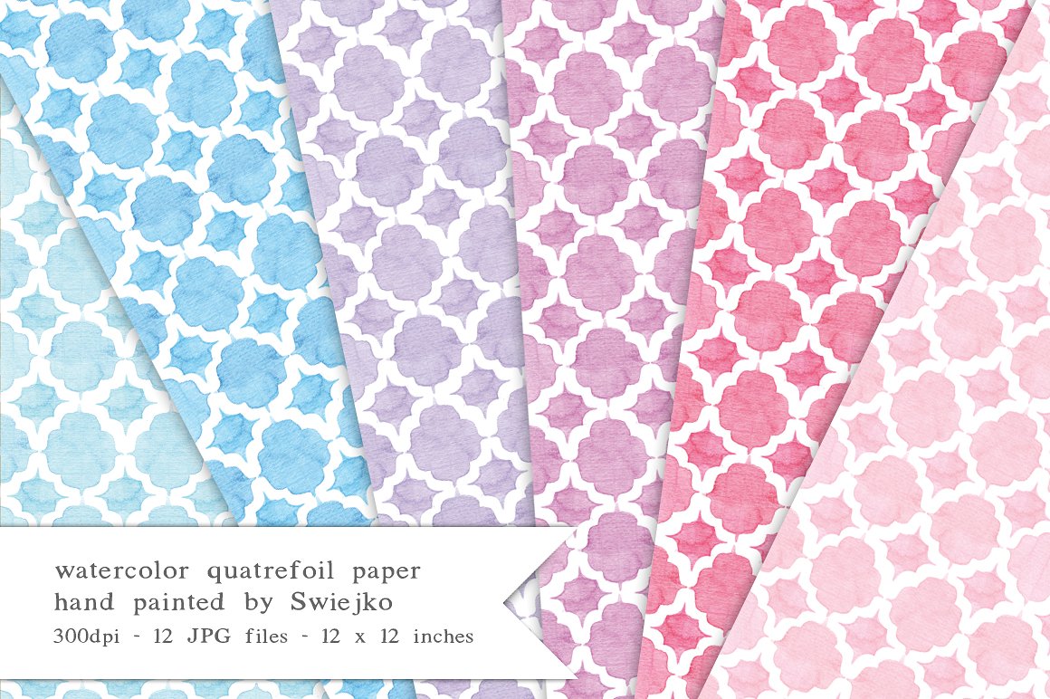 Quatrefoil Watercolor Paper