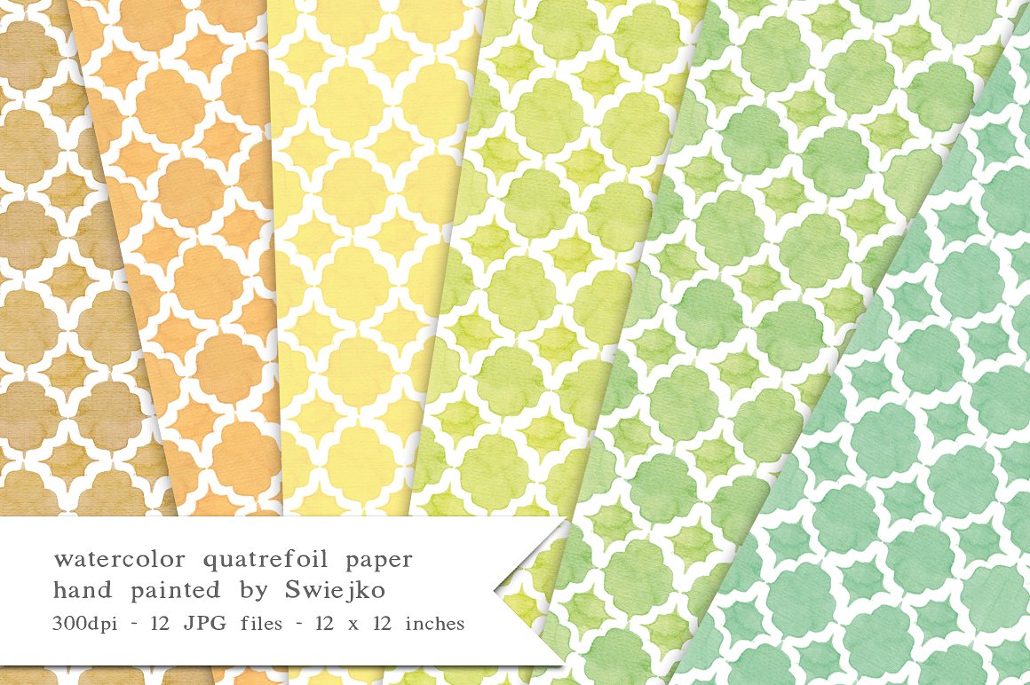 Quatrefoil Watercolor Paper