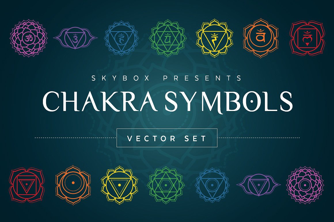 Chakra Symbols Vector Illustra