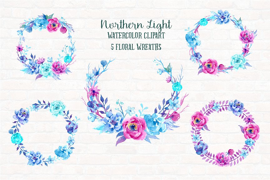 Watercolor Clipart Northern Li